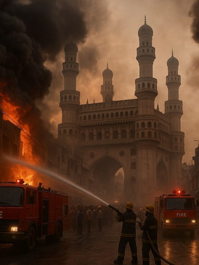Hyderabad Charminar Fire: 17 Dead Including 8 Children in Tragic Blaze