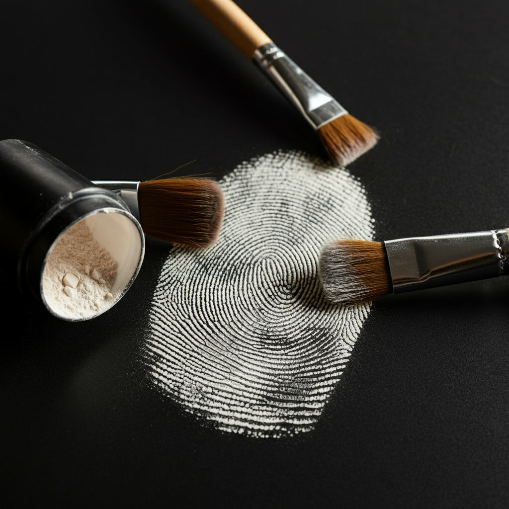 Dusting Powder and Brushes