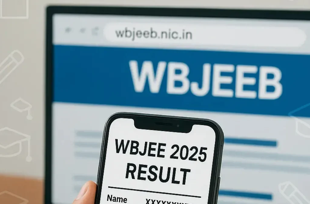 WBJEE 2025 result announcement with digital scorecard and rank list display