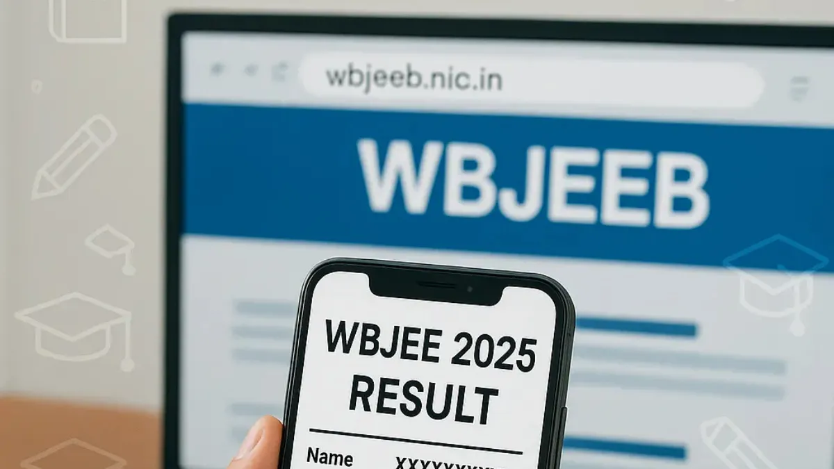 WBJEE 2025 result announcement with digital scorecard and rank list display